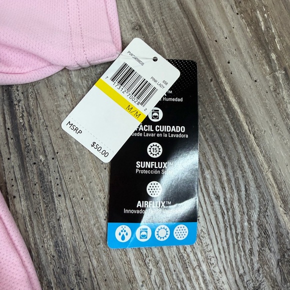 Pink Men’s Medium PGA Tour Polo Shirt NWT - Picture 3 of 9